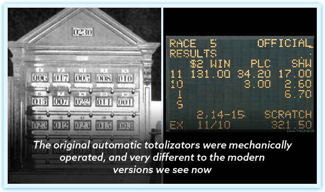 Original Totalizators vs Modern Ones