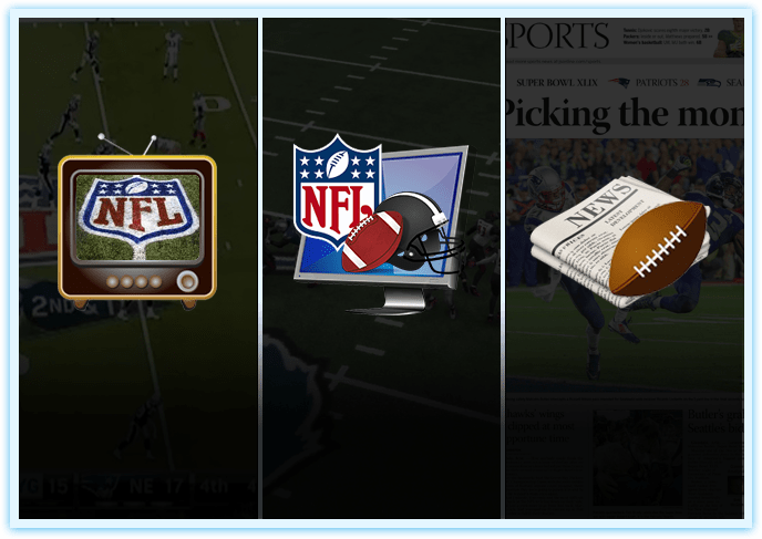The NFL is covered extensively by a range of media outlets