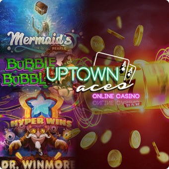 Collage of Different Slots Available on Uptown Aces Casino