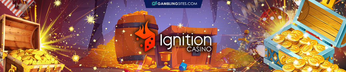 Treasure Chest With Gold Background, Ignition Casino Logo
