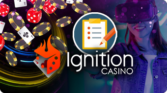 Woman Wearing VR Headset, Ignition Casino Virtual Reality