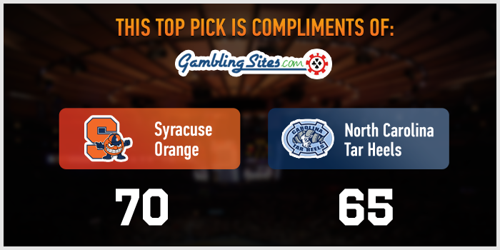 Our Pick: Syracuse 70, North Carolina 65