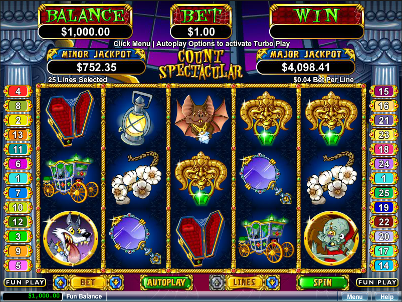 Count Spectacular Slot at Casino Extreme