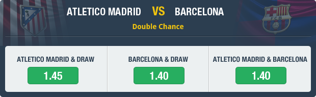 Atletico Madrid vs Barcelona Double Chance