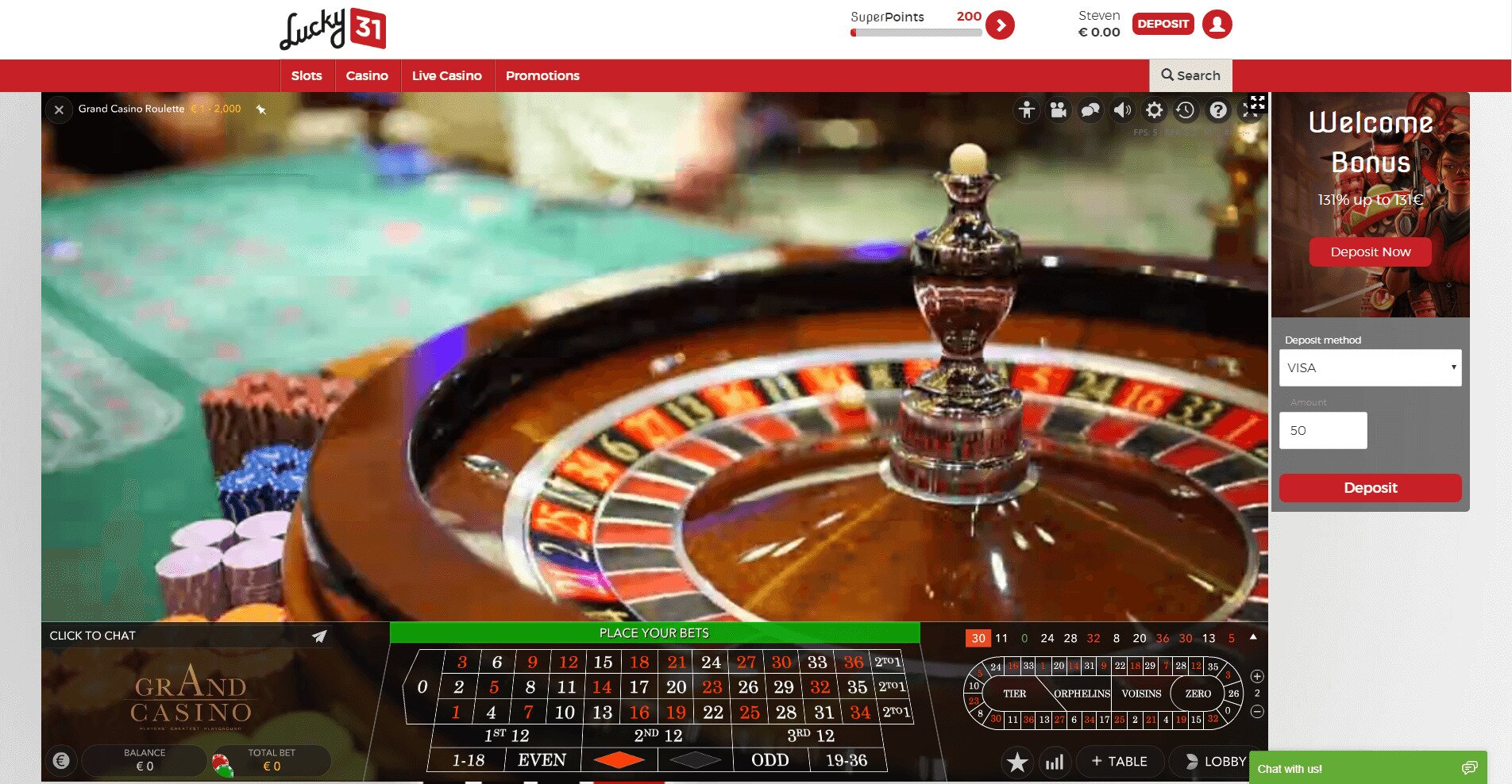 lucky31 connexion au poker