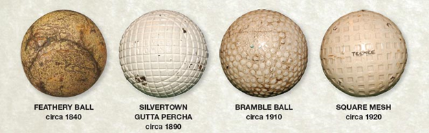 Golf Balls Through the Years
