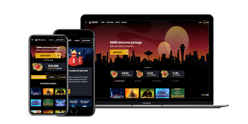 Drake Casino on Mobile and Computer