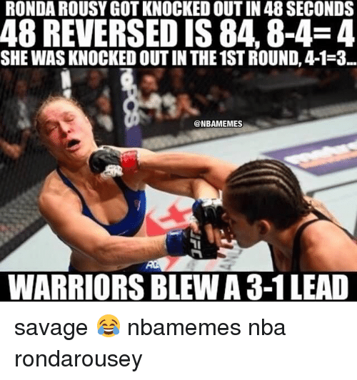 Ronda Rousey 3-1 Lead Meme