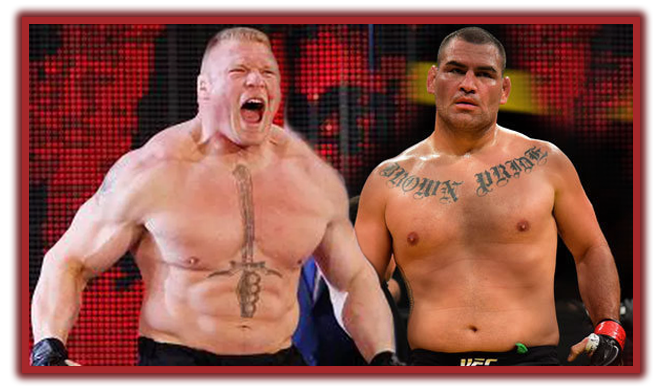 Brock Lesnar and Cain Velasquez