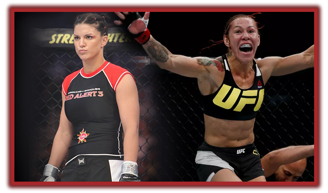 Gina Carano and Cris Cuborg