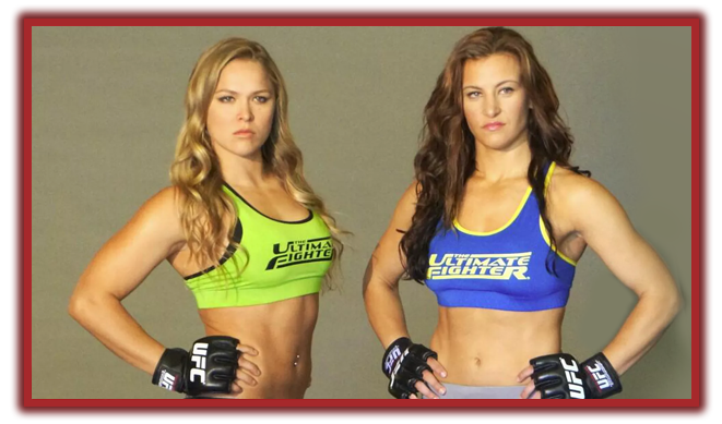 Ronda Rousey and Miesha Tate