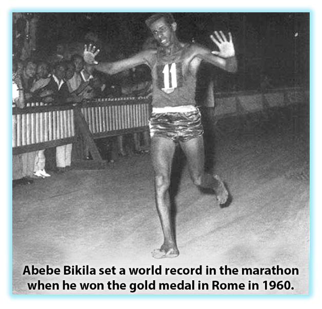 Abebe Bikila in Rome 1960
