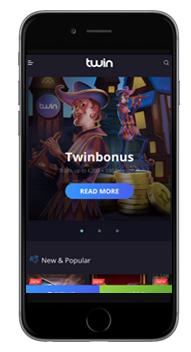 Twin Casino Main Page Screenshot
