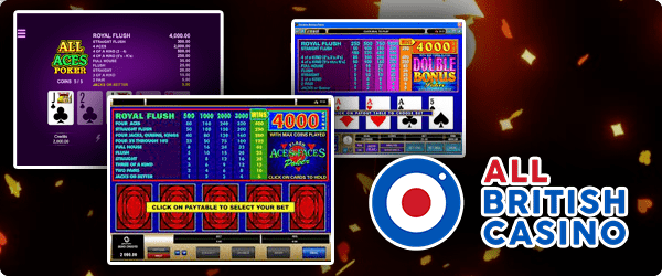 Video Poker on All British Casino