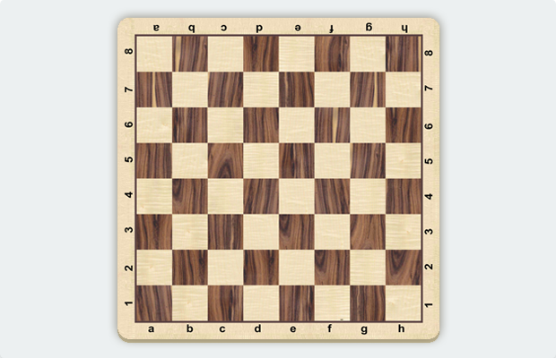 Example of a Chess Board Showing Rank and File