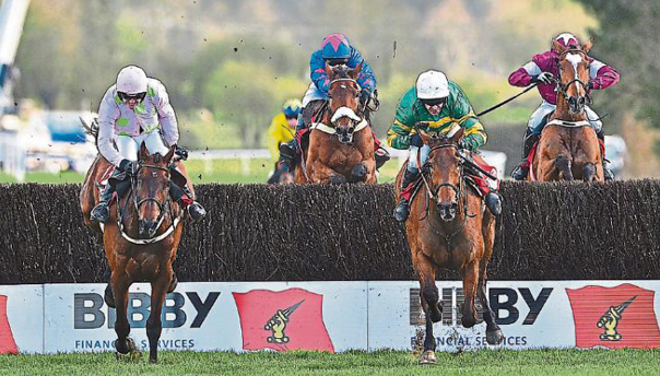 The fences at Punchestown are not easy obstacles to clear.