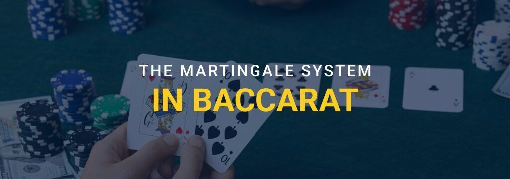 baccarat hand at casino table