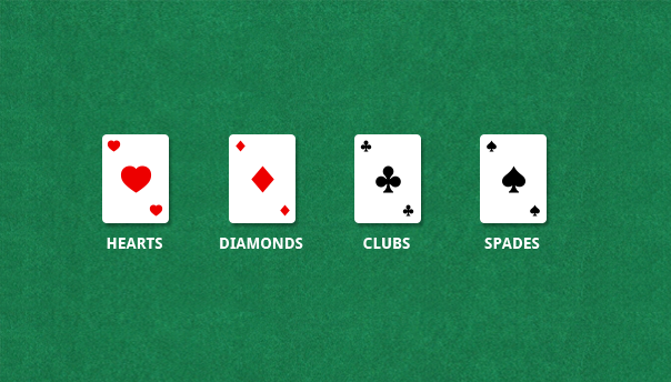 The Four Suits Found in a Standard Deck of Playing Cards