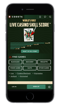 Codeta Casino Screenshot from Mobile