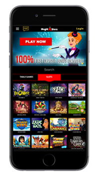 Screenshot of Magik Slots Casino from an iPhone 8 Plus