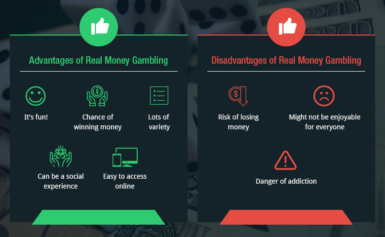 The pros and cons of real money gambling