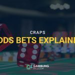 craps table with thrown dice