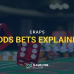 craps table with thrown dice