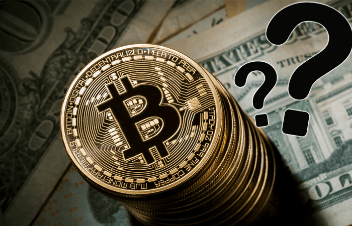 BitCoin Dollars Question Marks