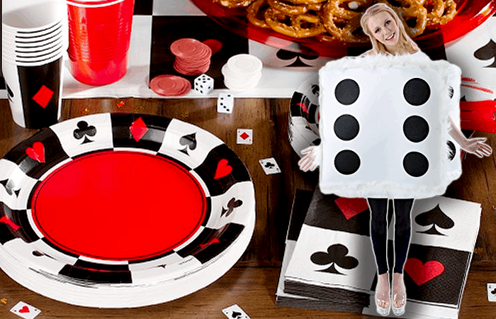 Casino Themed Party and Giant Fluffy Dice Costume|Casino Themed Party and Giant Fluffy Dice Costume