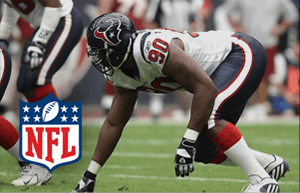 Defensive End in Football with NFL Logo|