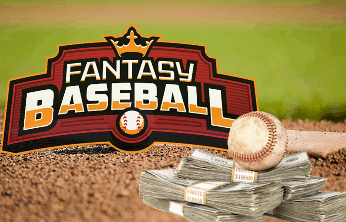 Fantasy Baseball Logo and Baseball with Cash
