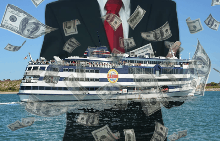 Gambling Cruise with Falling Money