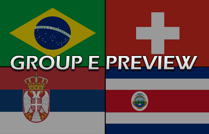 Group E Preview of the 2018 FIFA World Cup|World Cup Preview of Brazil|World Cup Preview of Costa Rica|World Cup Preview of Serbia|World Cup Preview of Switzerland