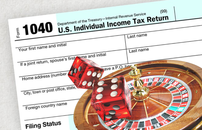 IRS 1040 and Roulette Wheel|Form W-2G