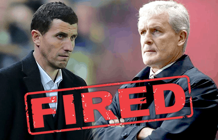 Mark Hughes and Fired Sign