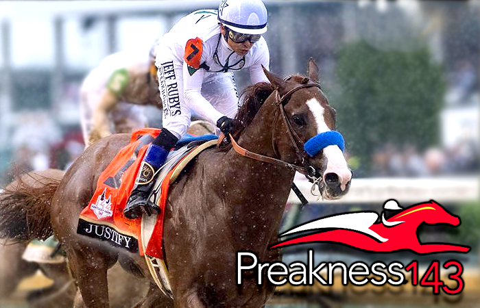 Justify and the Preakness Stakes Logo
