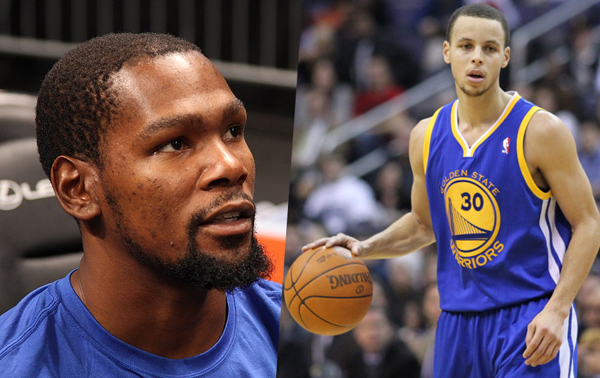 Kevin Durant and Steph Curry – Golden State Warriors
