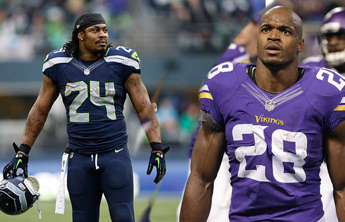 Marshawn Lynch and Adrian Peterson