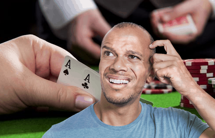 Man Scratching His Head About Poker