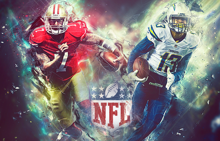 Custom Created Image of Different NFL Players