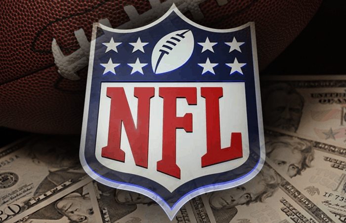 NFL Logo and Football with Money