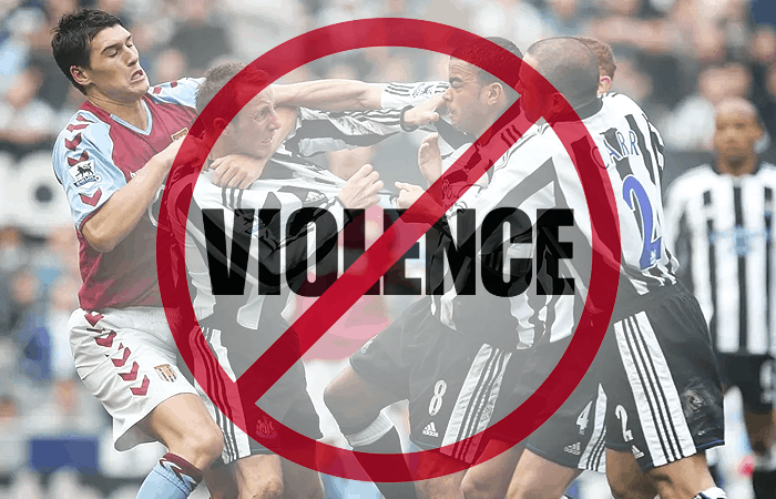 Soccer Fight Stop Violence