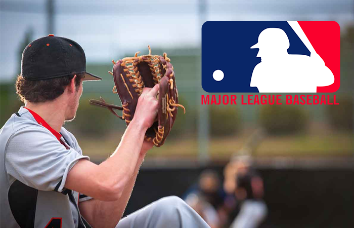 Someone Getting Ready to Pitch MLB Logo