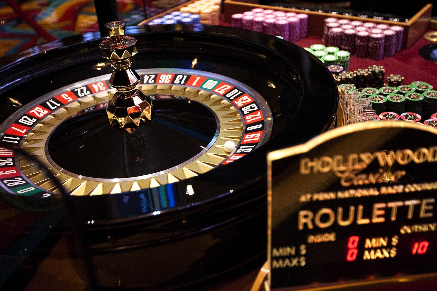 Roulette Wheel in Casino