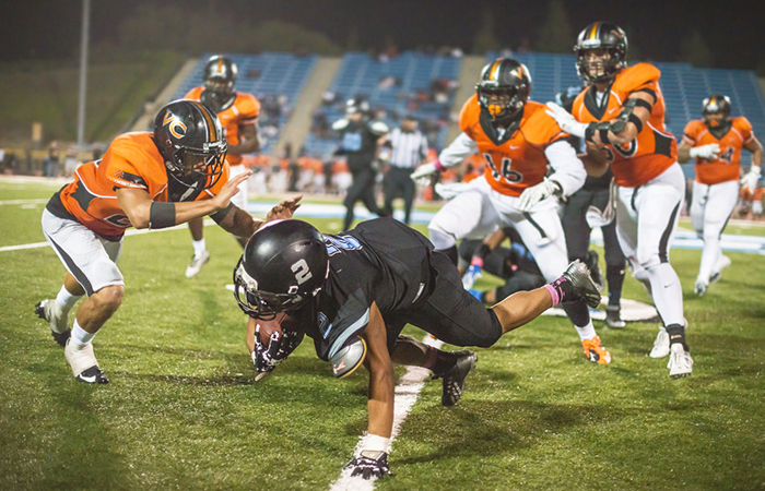 Playoff College Football Game Moorpark College's Rival Game Against Ventura College