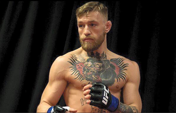 Conor McGregor Bust Shot Chest Tattoo