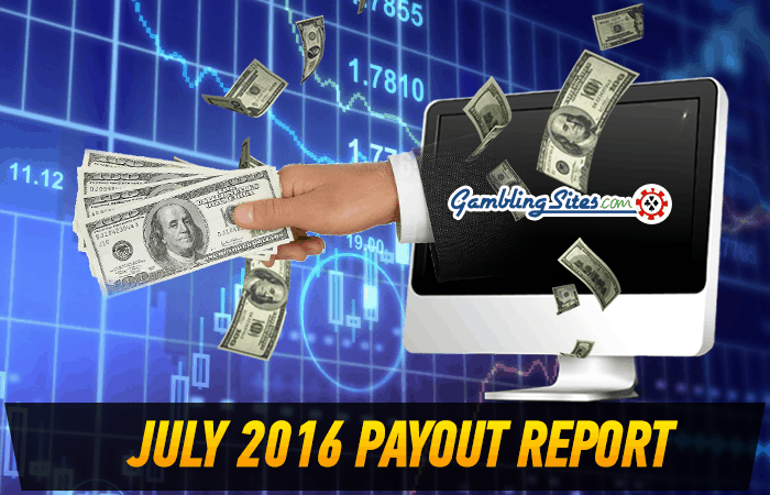 Monthly Payout Report For July 2016