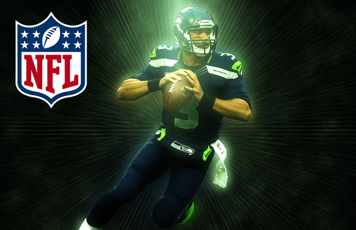 NFL Player Russel Wilson from the Seattle Seahawks