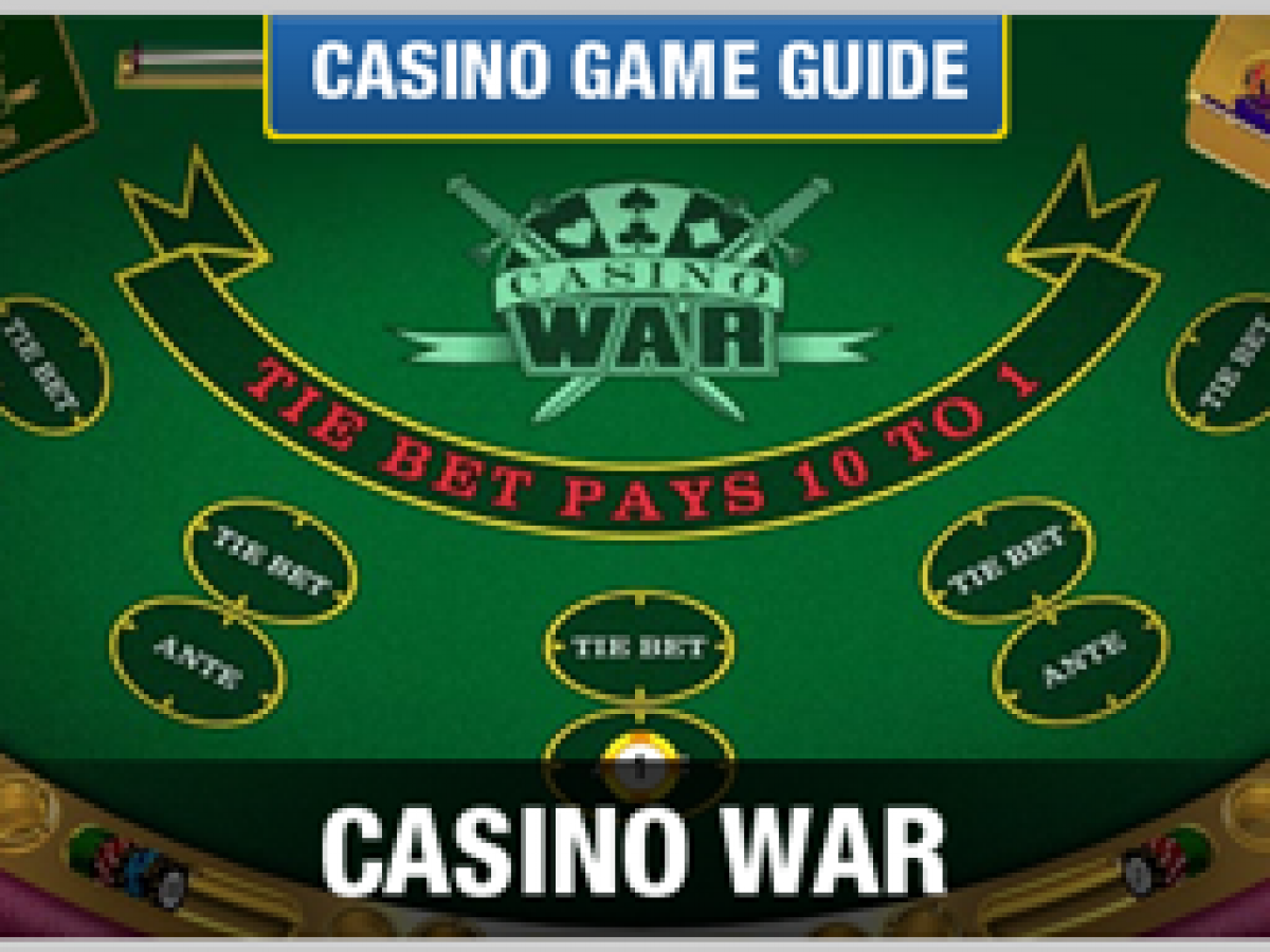 What are the card ranks in Casino War?