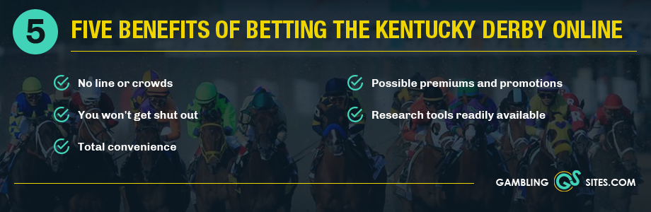 Five benefits of betting the Kentucky Derby online